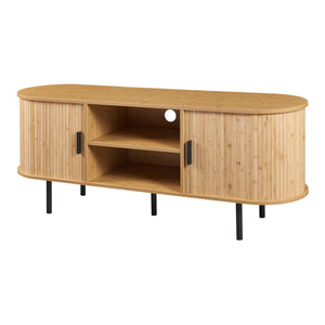 Meuble TV Tvedestrand bamboo 140 x 40 x 55 cm [en.casa]
