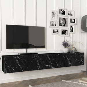 Meuble TV Vihti 180x31x29,5cm en différentes couleurs [en.casa] - premiumXL
