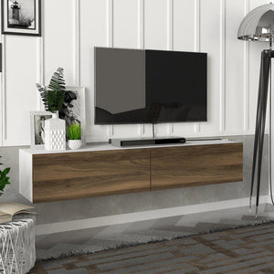 Meuble TV Toivakka 135x31x25cm en différentes couleurs [en.casa] - premiumXL