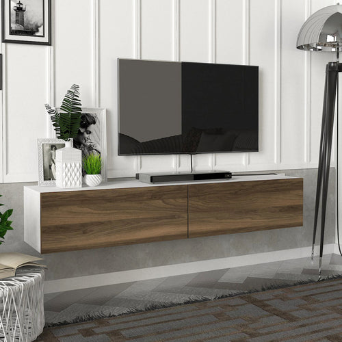 Meuble TV Toivakka 135x31x25cm en différentes couleurs [en.casa] - premiumXL