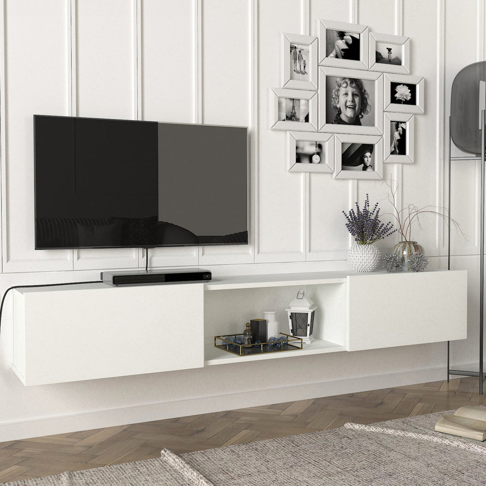Meuble TV Paltamo 180x31x29,5cm en différentes couleurs [en.casa] - premiumXL
