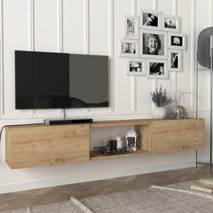 Meuble TV Paltamo 180x31x29,5cm en différentes couleurs [en.casa] - premiumXL