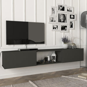 Meuble TV Paltamo 180x31x29,5cm en différentes couleurs [en.casa] - premiumXL
