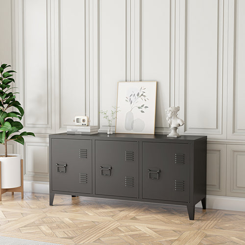 Meuble TV Kotka avec portes [en.casa] - premiumXL