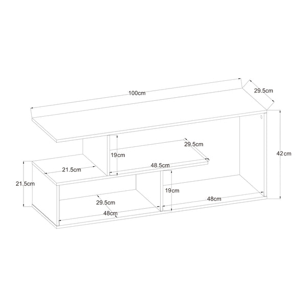 Meuble TV Anän 100 x 30 x 42 cm [en.casa]