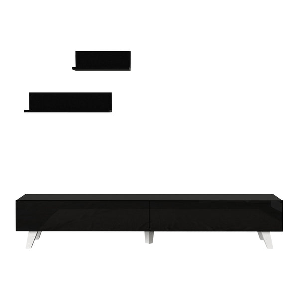 [en.casa] TV-meubel met plankenset Saarijärvi - 3 varianten