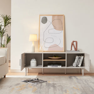 Meuble TV Starvili avec 2 portes 120 x 40 x 45 cm [en.casa] 