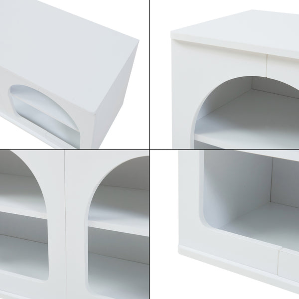 Meuble TV Trorhun 140 x 38 x 48 cm [en.casa] 