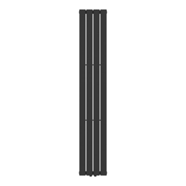 Radiateur à panneau plat Nore 598 W acier 180 x 30 cm noir [neu.haus]