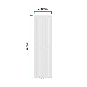 Radiateur à panneau plat Nore 790 W acier 160 x 45 cm blanc [neu.haus]