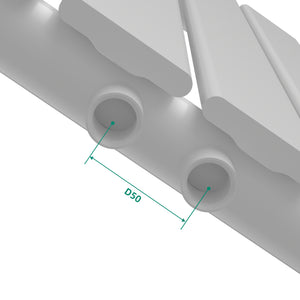 Radiateur à panneau plat Nore acier 459 W 60 x 60 cm blanc [neu.haus]