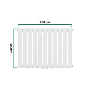[neu.haus] Designradiator Nore 60x80x5,2 cm wit