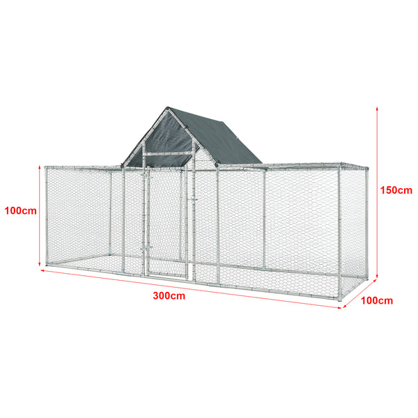 [pro.tec] Stalen kippenren Arguin buitenverblijf - 2 varianten
