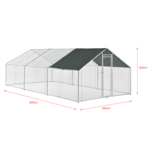 Stalen kippenren kippenhok buitenverblijf - verschillende maten