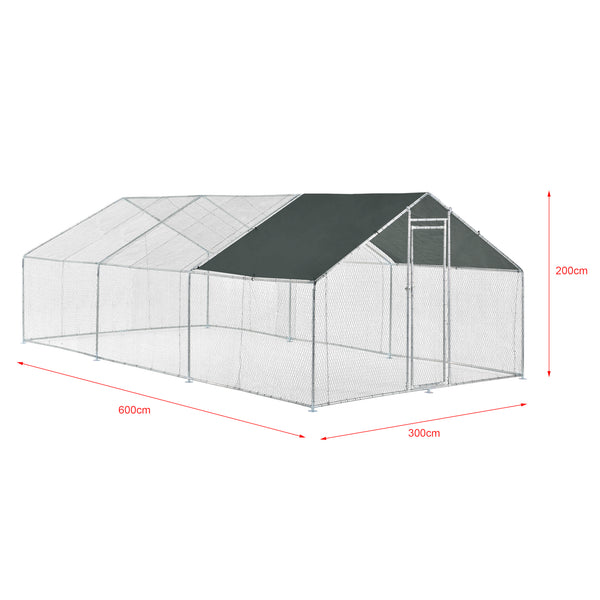Stalen kippenren kippenhok buitenverblijf - verschillende maten