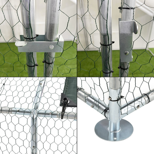 Stalen kippenren kippenhok buitenverblijf - verschillende maten