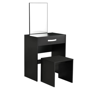 Coiffeuse avec Miroir Tiroir Tabouret Reykjavik 132 x 63 x 39 cm [en.casa]