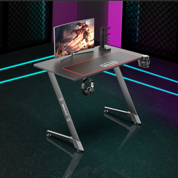 Bureau gaming Oakland avec support gestion des câbles [pro.tec]