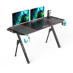 Game bureau Stockton met LED-verlichting meerkleurig - 2 varianten