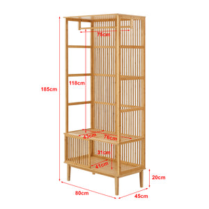 [en.casa] Halmeubelset Vemb en Trundholm bamboe - 3 varianten