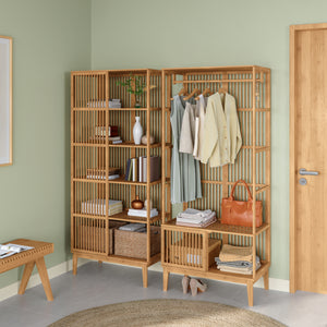 [en.casa] Halmeubelset Vemb en Trundholm bamboe - 3 varianten