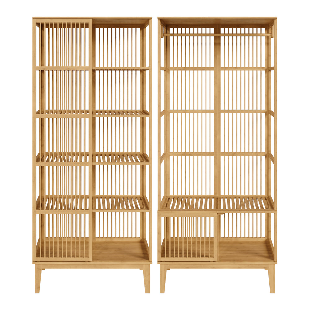 [en.casa] Halmeubelset Vemb en Trundholm bamboe - 3 varianten
