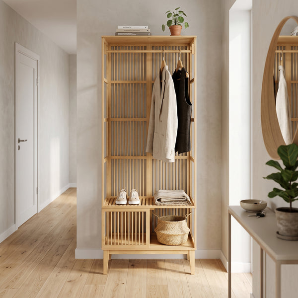 [en.casa] Halmeubel Vemb 185x80x45 cm bamboe