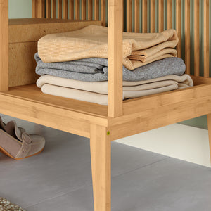 [en.casa] Halmeubel Vemb 185x80x45 cm bamboe
