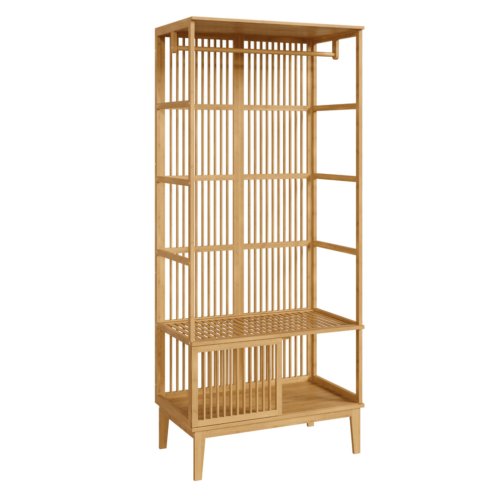 [en.casa] Halmeubel Vemb 185x80x45 cm bamboe