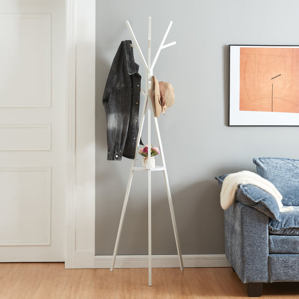 Kledingrek Edet kapstok met plank 179x48x48 cm [en.casa]