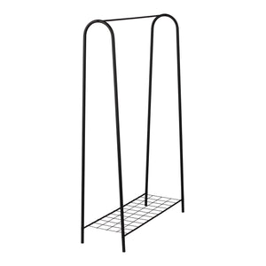 [en.casa] Kledingrek Hvorslev met plank zwart - 2 varianten