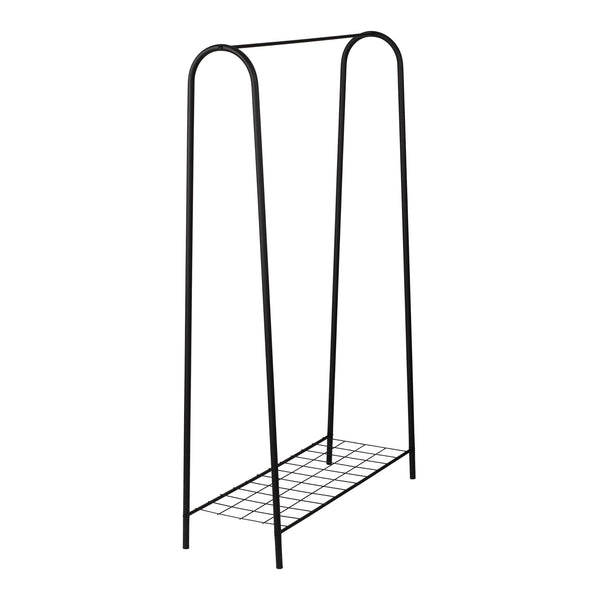 [en.casa] Kledingrek Hvorslev met plank zwart - 2 varianten