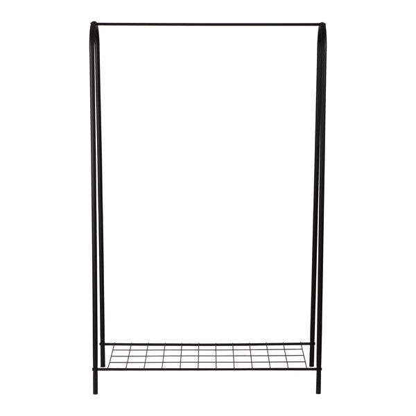 [en.casa] Kledingrek Hvorslev met plank zwart - 2 varianten