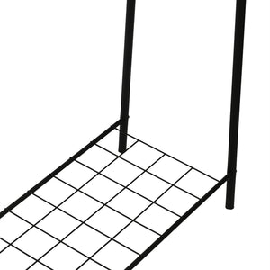 [en.casa] Kledingrek Hvorslev met plank zwart - 2 varianten