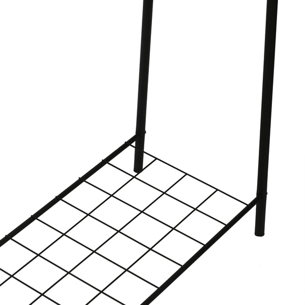 [en.casa] Kledingrek Hvorslev met plank zwart - 2 varianten