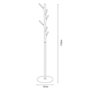 Portemanteau Nacka acier 172 x 37 cm [en.casa] 