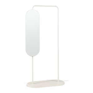 Kledingrek Vamn met draaibare spiegel 167x80x35 cm [en.casa]
