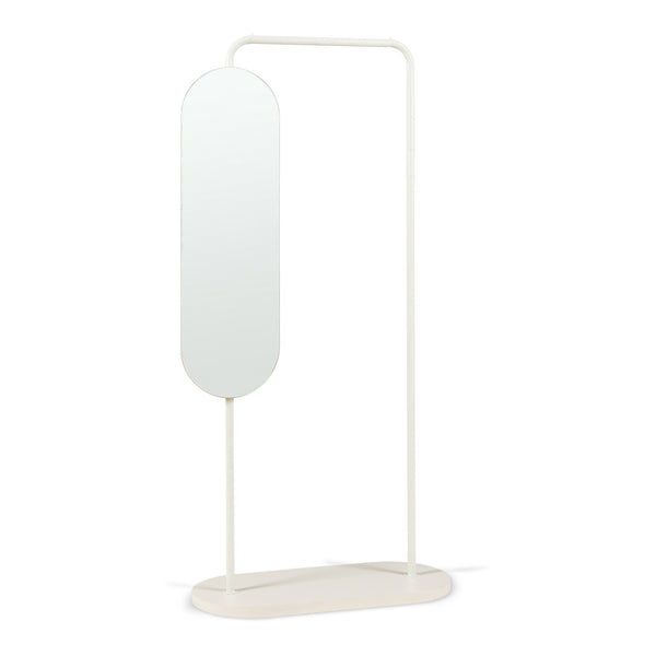 Kledingrek Vamn met draaibare spiegel 167x80x35 cm [en.casa]