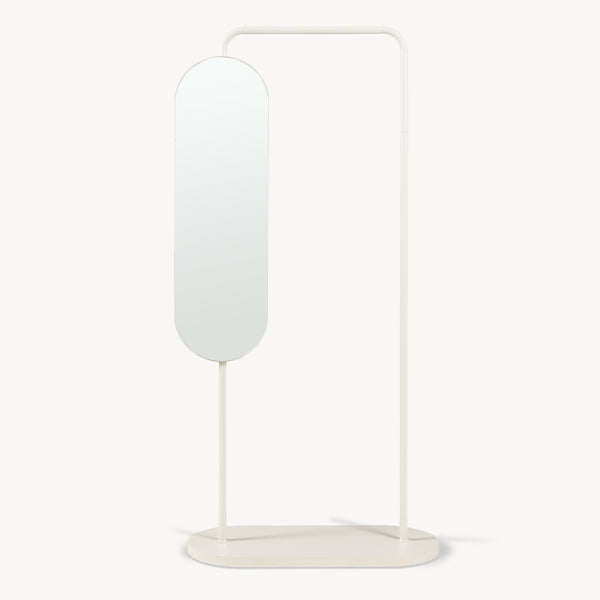 Kledingrek Vamn met draaibare spiegel 167x80x35 cm [en.casa]
