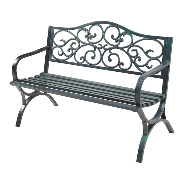 Banc de jardin Utav 127 x 53 x 79 cm acier casa.pro