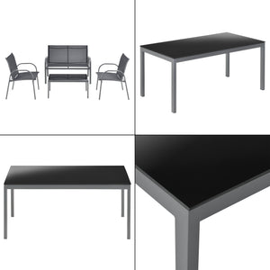 Tuinset 4-delig Gagra loungeset - 2 varianten