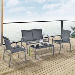 Tuinset 4-delig Gagra loungeset - 2 varianten