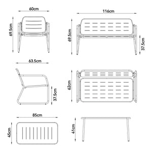 Tuinset Andria loungeset casa.pro