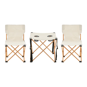 Set de table et 2 chaises de camping pliantes Banzi casa.pro
