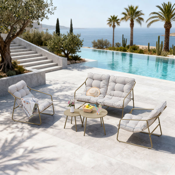 Tuinmeubelset Kivanta 5-delig [en.casa]