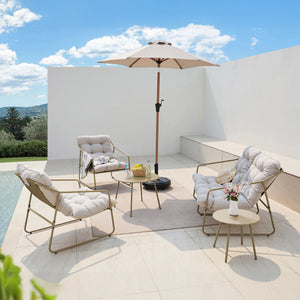 Tuinmeubelset Kivanta 5-delig [en.casa]