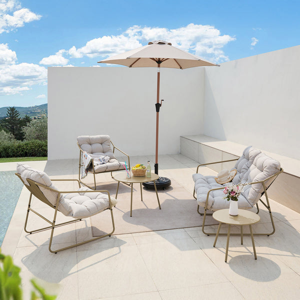 Tuinmeubelset Kivanta 5-delig [en.casa]