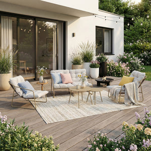 Tuinmeubelset Kivanta 5-delig [en.casa]