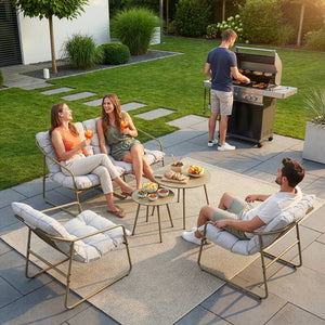 Tuinmeubelset Kivanta 5-delig [en.casa]