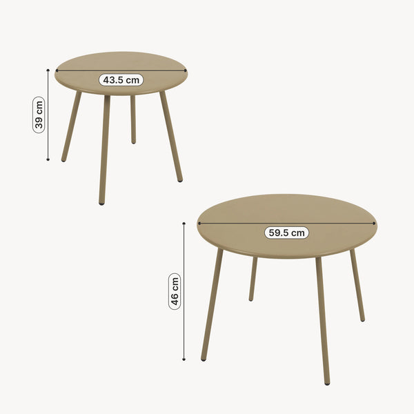 Tuinmeubelset Kivanta 5-delig [en.casa]